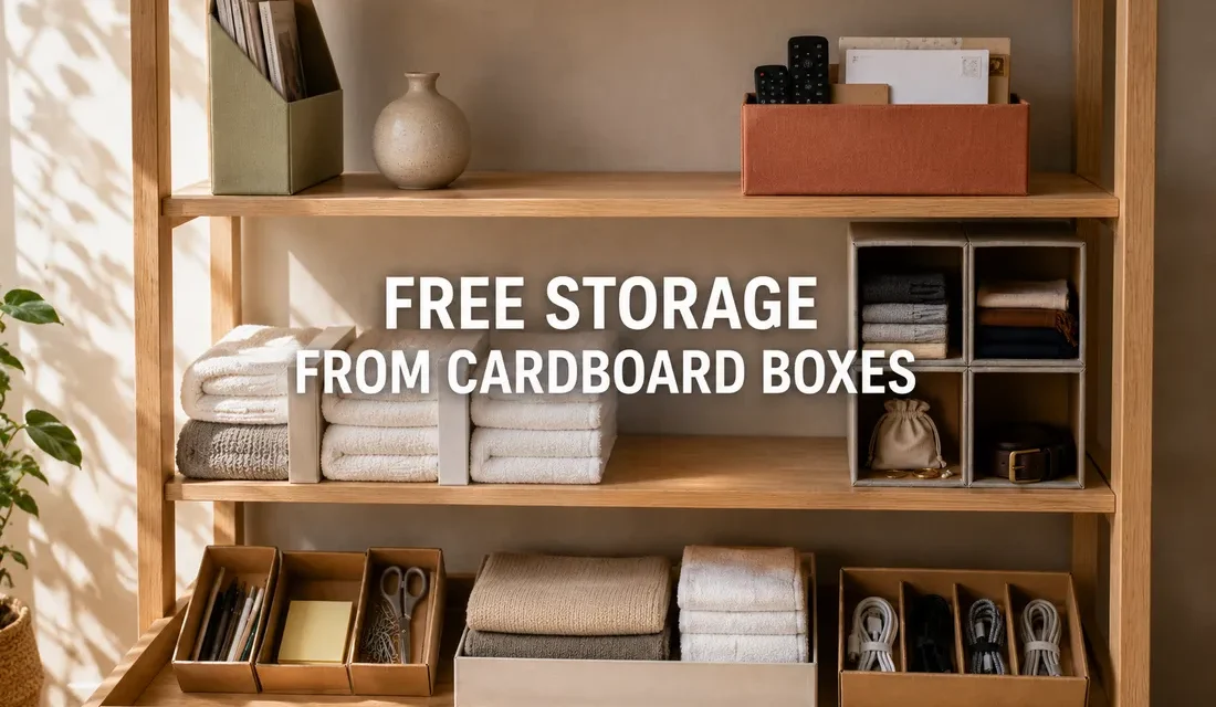 9 Free Storage Ideas: Cardboard Box Transformations