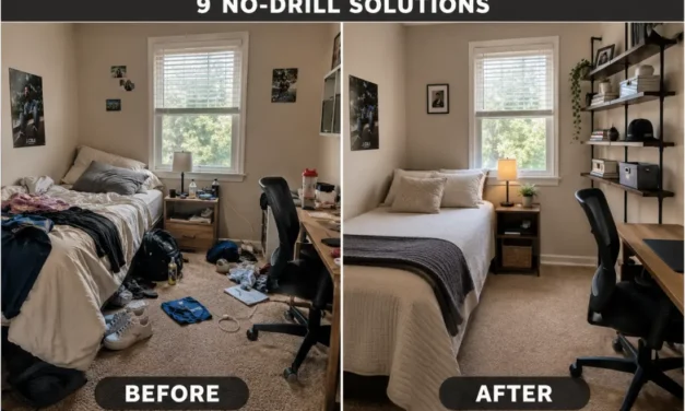 9 Vertical Storage Ideas for Small Bedrooms (No Drilling)