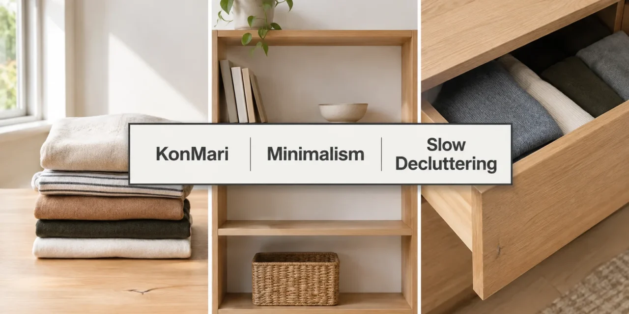 Decluttering Methods Compared: KonMari vs Minimalism vs Slow Decluttering