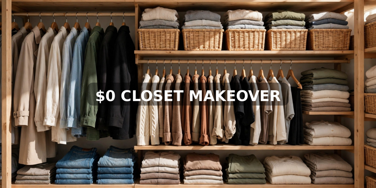 My $0 Closet Makeover: Renter-Friendly Before & After (No Drilling)