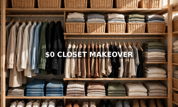 My $0 Closet Makeover: Renter-Friendly Before & After (No Drilling)